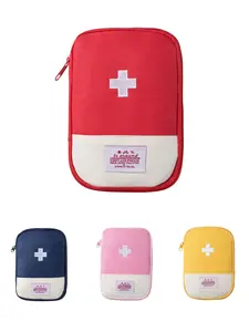 Multifunctional Travel First Aid Bag, Portable Medicine Bag for Storing Bandages & Cotton Swabs, Ideal for Outdoor Activities