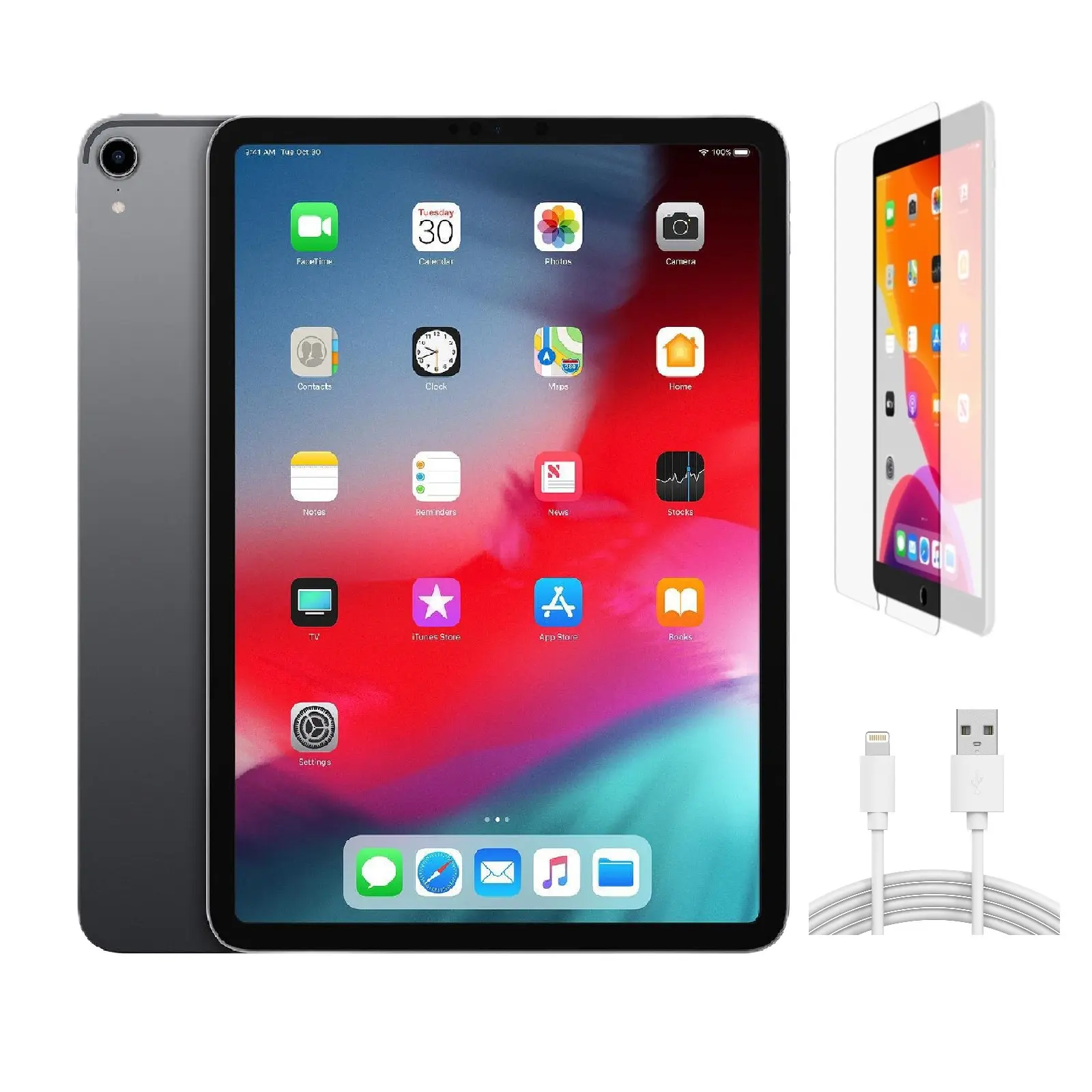 Refurbished iPad Pro 11 2018(Unlocked) - Acceptable Condition with Pre-Installed Tempered Glass & 1 Year Warranty(WiFi + Cellular)