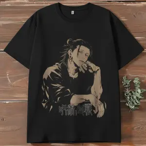 Suguru Geto Anime Gym T-Shirt | Jujutsu Kaisen Workout Tee | Anime Fitness Shirt | Streetwear Anime Gym Top | JJK T Shirt Vintage Unisex Crewneck Cotton Sweatshirt/Hoodie