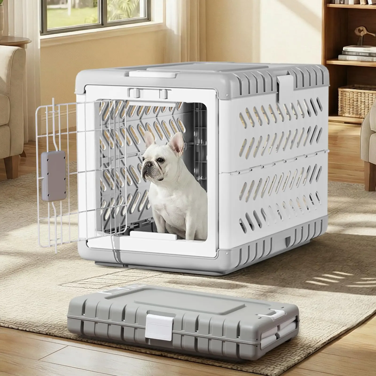 Collapsible Dog Crate for Large/Medium Dogs
