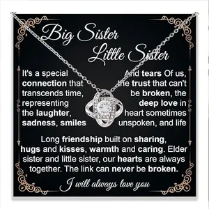 Big Sister Little Sister Necklace, Big Sister Little Sister Gifts, Big Sister Necklace For Little Sister, Sister Birthday Gift Ideas, Sister Christmas Necklace, Graduation Necklace For Sister