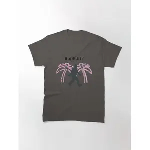 Bigfoot Hawaiian with Pink neon Trees Classic T-Shirt
