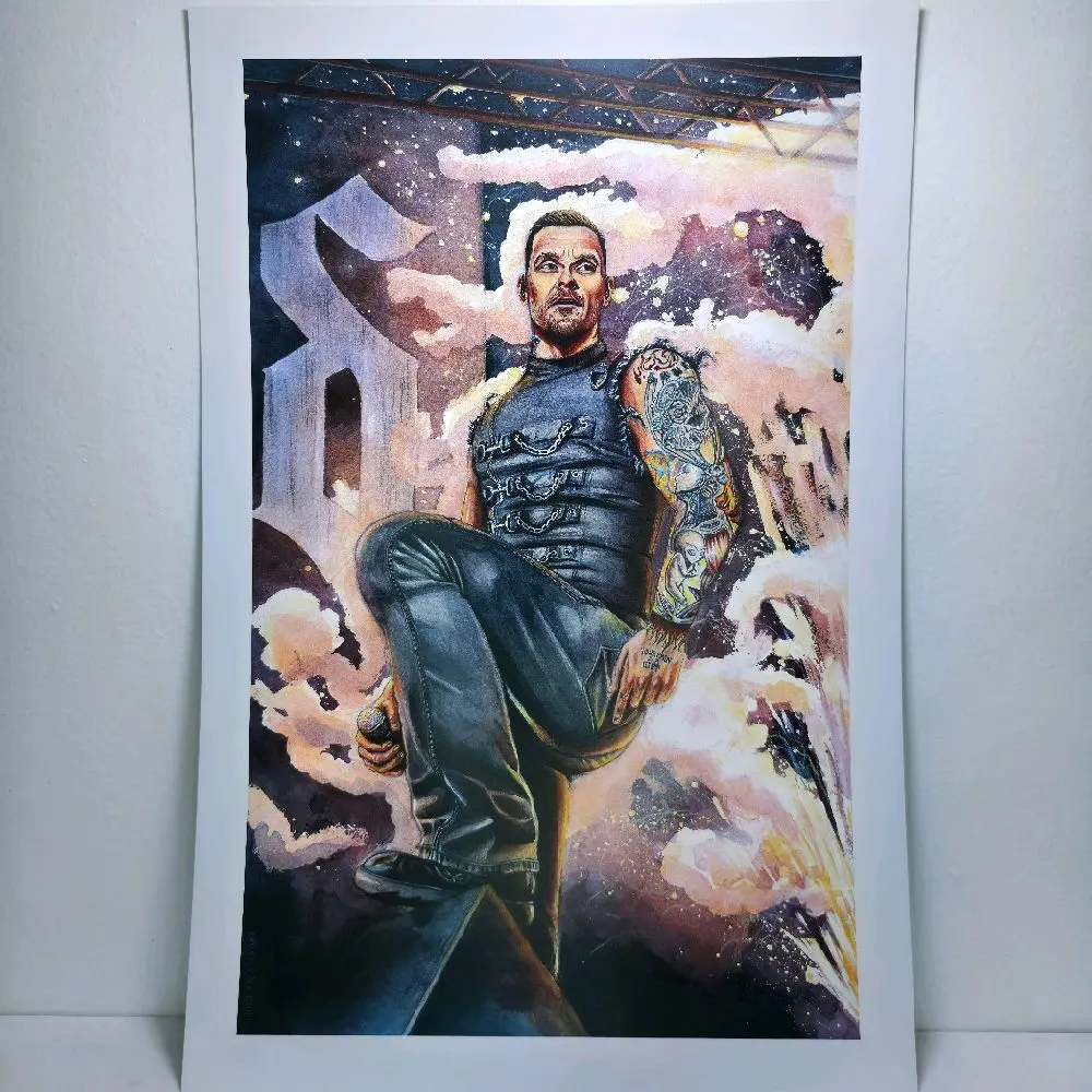 Shinedown: Brent Smith Art Print Shinedown: Brent Smith Art Print