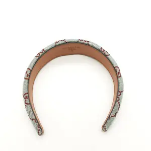 Pre-owned Gucci Green Canvas Headband T10382798
