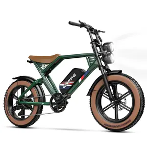 ES2S Ultra Adult Electric Bike, 1500W Peak Power, 20x4.0 Fat Tires, 48V 22.5Ah Removable Battery, Up to 32MPH Speed, 100-mi Max Range, 7-Speed, Hydraulic Brakes, Full Suspension, Dual LED Headlights