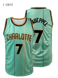 Boyfriend Style Men's #7 Letter Embroidery Basketball Jersey, Loose Fit Breathable Sleeveless V-Neck Sports Tank Top, Basketball Jerseys for Men, Tennis Attire