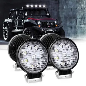 Nilight LED Pods 4Pcs 4.5Inch 42W 4200LM Round Spot Light Off Road Lights Fog Lights Off Road Driving Lights Roof LED Light Bar Work Light for Motorcycles ATV UTV SUV Truck Boat rooflights auto headlights auto lights luces para led para carro