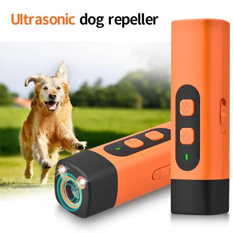 Dog Bark Deterrent Devices Ultrasonic Dog Bark Deterrent with Dual LED Lights Safe for Dog Training Corrects Unwanted Behavior Indoor & Outdoor Use