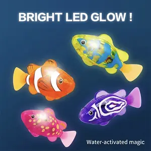 Make Bath Time a Splash! Magic Glowing Swimming Fish - Interactive Water-Activated Robot Toy for Kids, Perfect Gift for Babies & Toddlers