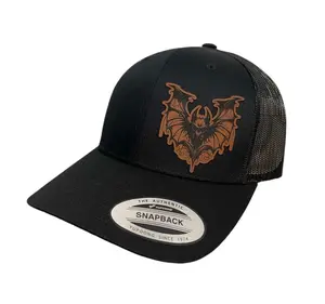 Into the Shadows Trucker Hat | Genuine Leatherette Patch Hat | Snapback