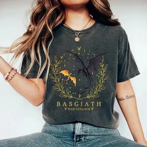 Basgiath War College Shirt Fourth Wing Inspired Dragon Tee