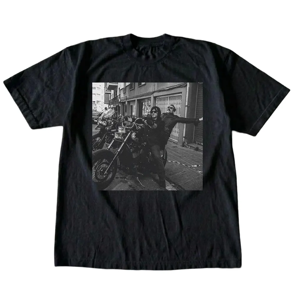 Daryl Dixon Biker T-Shirt, The Walking Dead Vintage Tee, Unisex Fan Top, TV Show Graphic, Movies Tee, Unisex Meme Cringe Funny Dumb Shirt, TV Show Fan Tee, Funny Graphic Tee Streetwear