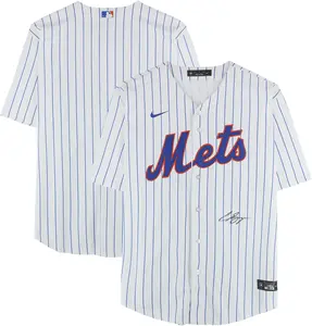 Carson Benge New York Mets Autographed White Nike Replica Jersey - Fanatics Authentic Certified