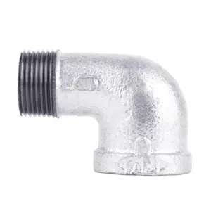 STZ Industries 1/2 in. Galvanized Malleable Iron 90 Degree Street Elbow – Durable Plumbing Fittings for Long-Lasting Performance
