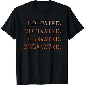 Educated Motivated Elevated Melanated Sweatshirt - Black History Month Crewneck, Black Girl Magic Sweater, Melanin Pride Shirt, African American Gift