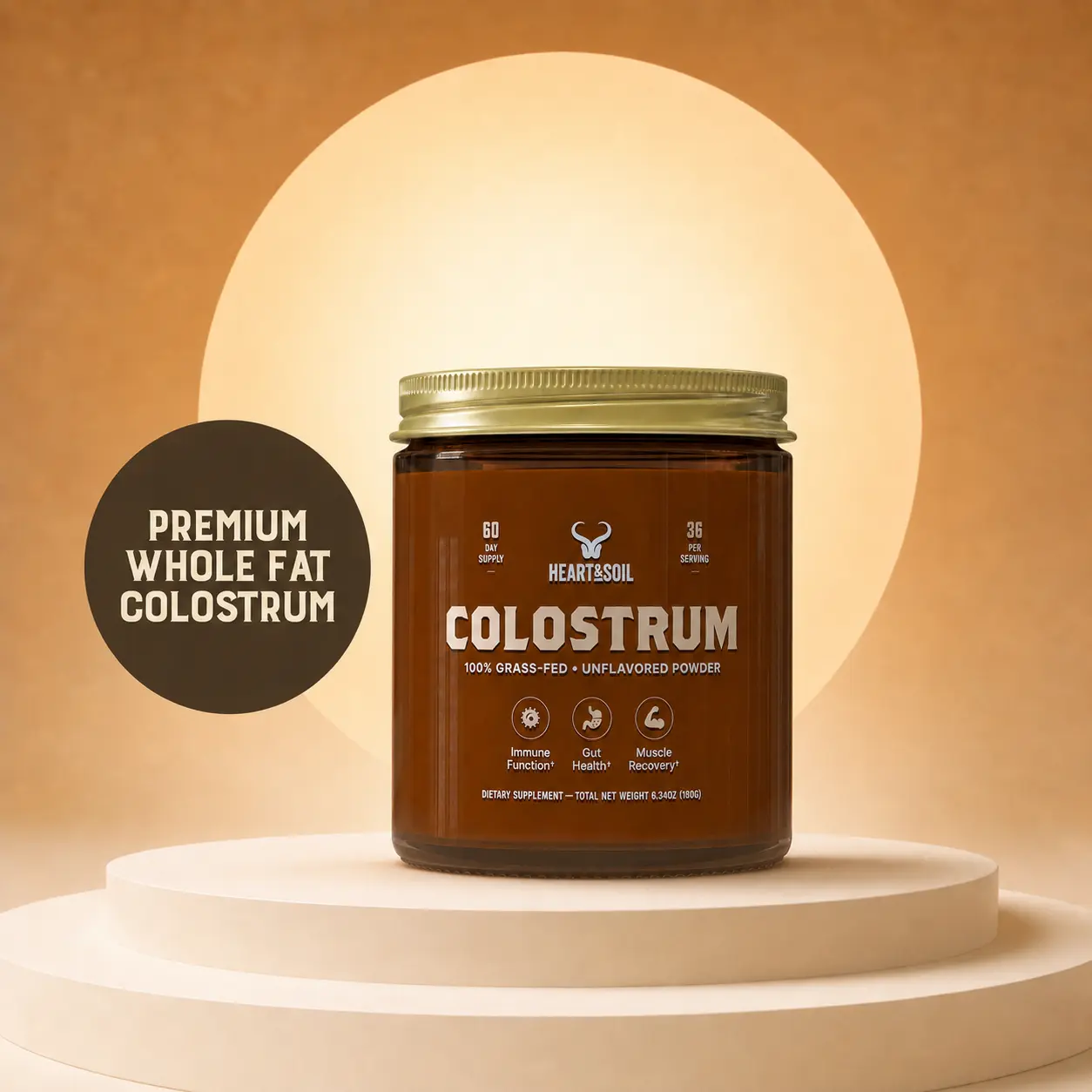 Heart & Soil Grass-Fed Colostrum | Whole Fat Colostrum Powder for Gut, Immune & Daily Wellness Support Heart & Soil Grass-Fed Colostrum | Whole Fat Colostrum Powder for Gut, Immune & Daily Wellness Support