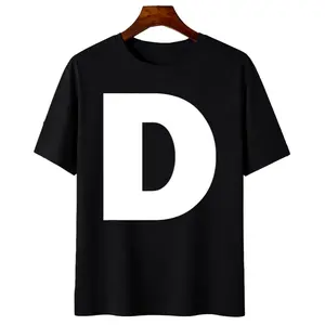 Modern Letter D Alphabet Monogram Tee for a Personalized Look
