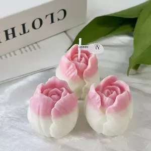 Tulip Silicone Candle Molds Set of 3, Perfect for Making Candles Resin Soap and Gypsum Crafts, High-Quality DIY Mold Tools