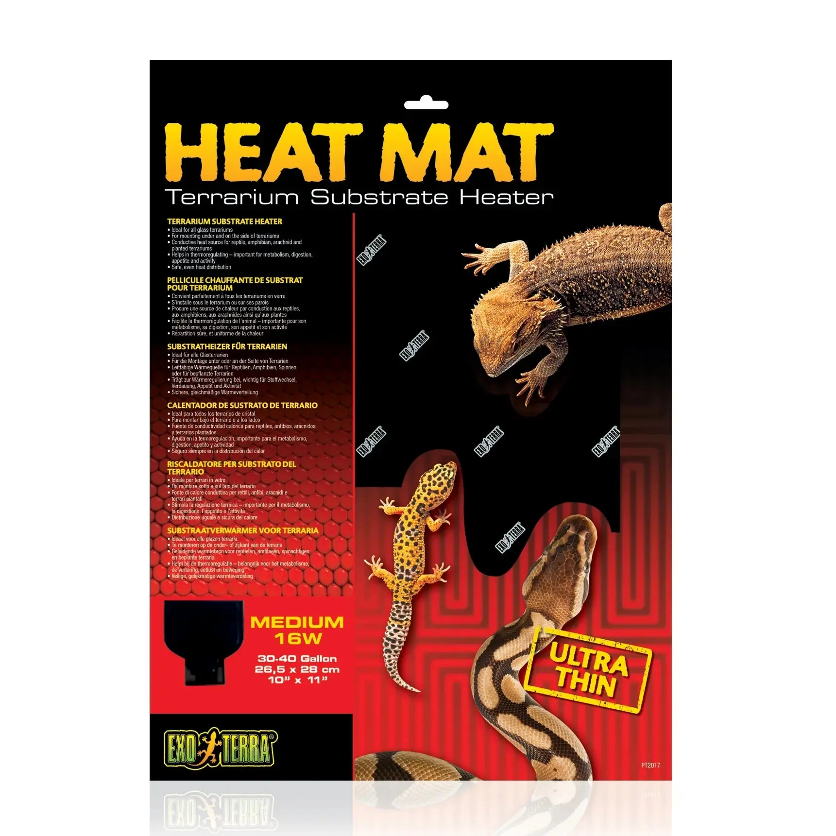 Heat Mat Terrarium Substrate Heater, 16-Watt