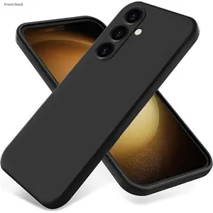 for Samsung Galaxy A17, A07, A06, A16, A26, A36, A56, A05S, A15, A25, A35, A55, S26 Ultra, S25 Ultra, S25FE, S25 Edge, Phone Case Protection Liquid Silicone, Thin Slim Soft Rubber Gel TPU Plain Simple Cover for Women Girl Cute, Matte Solid Color