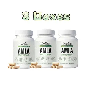 Amla Extract Capsules with Vitamin C & Niacinamide 60 Count, Gentle Formula Supports Energy & Skin Elasticity