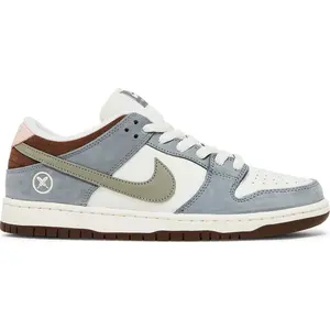 Nike SB Dunk Low Yuto Horigome Mens Authentic Sneaker FQ1180-001 Original Skateboarding Grey Brown Pink Fashion Collaboration Athletic Sports Unisex Shoe