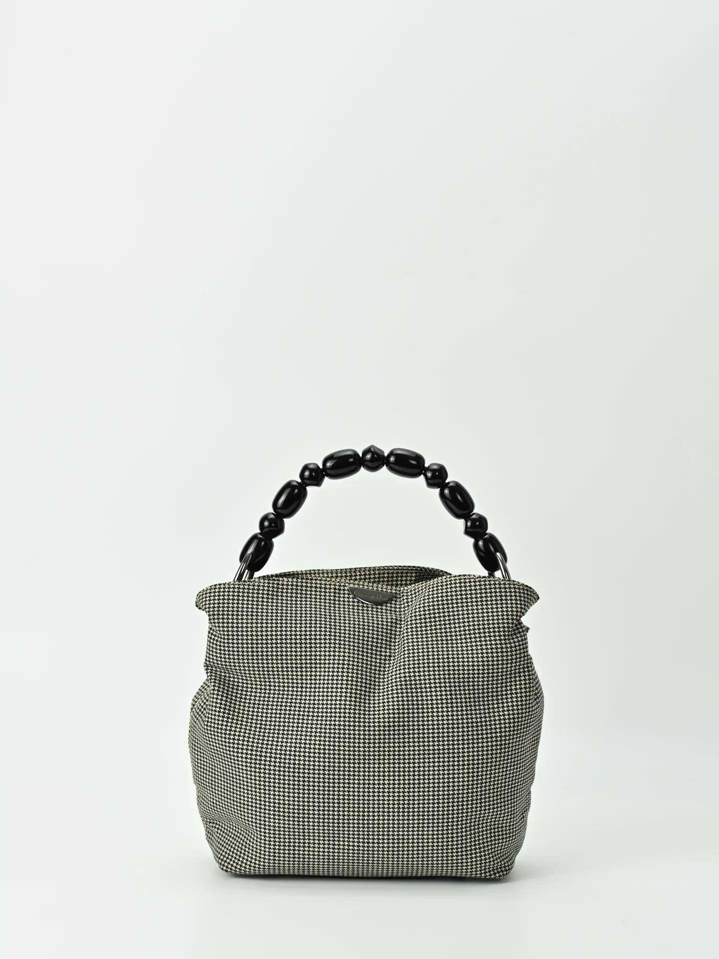 Pre-owned Dior Houndstooth Small Pocket Bag 23759786