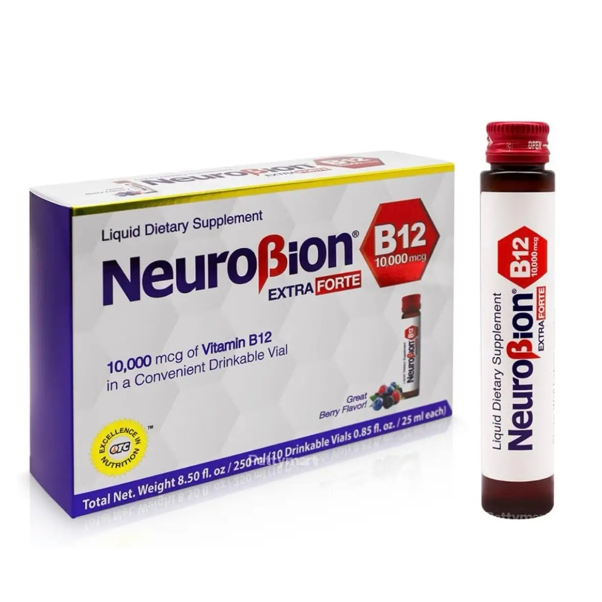 B12 Extra Forte Dietary Supplement - 10 Vials - Edible, Healthcare