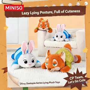 Disney Zootopia Lying Down 9.45 inch Plush Doll,Cute Bear Stuffed Animal Doll,Soft Material,Bedroom Decor,Kawaii Gift for Boys & Girls #Summervibes