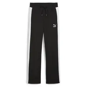 PUMA Womens Iconic T7 Straight Leg Pants Casual - Black