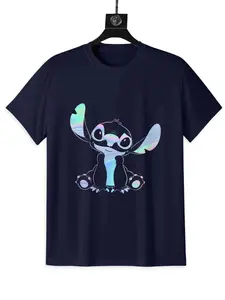Lilo & Stitch Colorful Stitch T-Shirt for Women Fun and Comfortable Top for Daily Wear Casual Everyday Womenswear Essentials