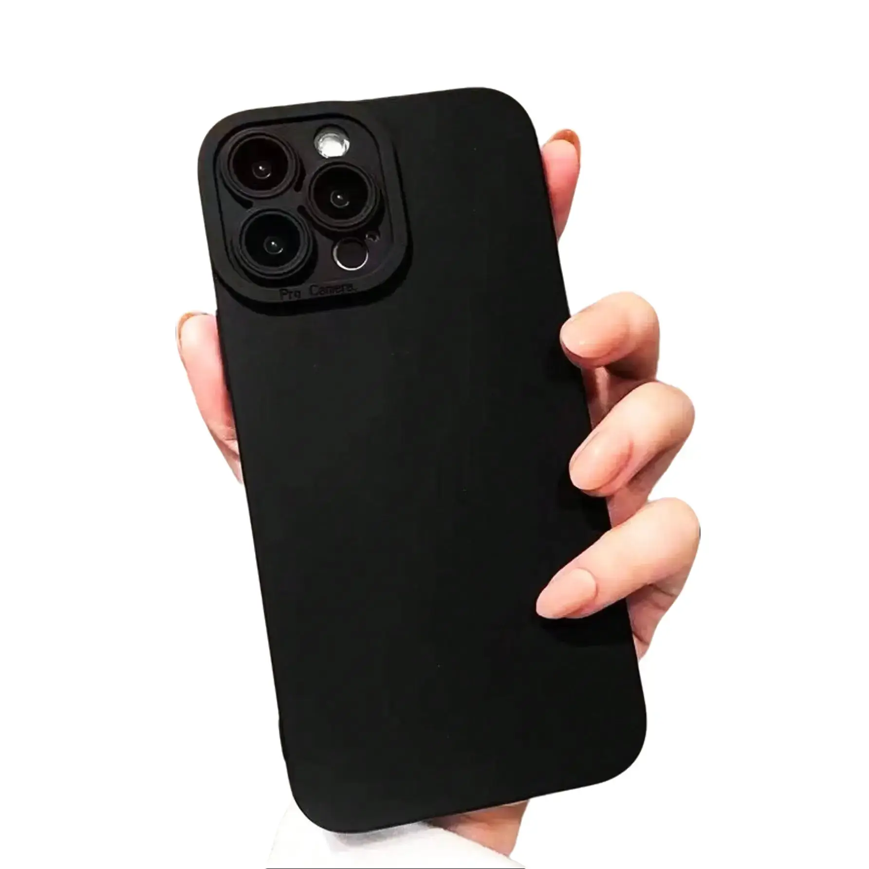 Protective Minimalist Black Matte TPU Smartphone Case - Waterproof Full-Protection Accessory, Compatible with iPhone 17 Pro Max,16 Plus,15,14,13,12,11,XR,XS & Samsung Galaxy S26,S25,S24,S23,S22,A71,A56,A55,A54,A53,A52