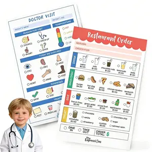 Tiny Expressions Playtime Notepads | Kids Pretend Play & Imaginative Role Play | Fun Learning for Kindergarten