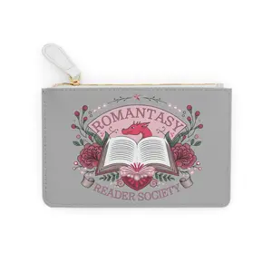 Romantasy Reader Society Mini Clutch Bag, Perfect for Book Lovers, Gifts for Readers, Everyday Use, Literary Accessories