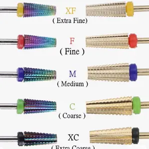 Tungsten Carbide Drill Bit for Nail Art Salon, Pedicure & Manicure Nail Care Cutics