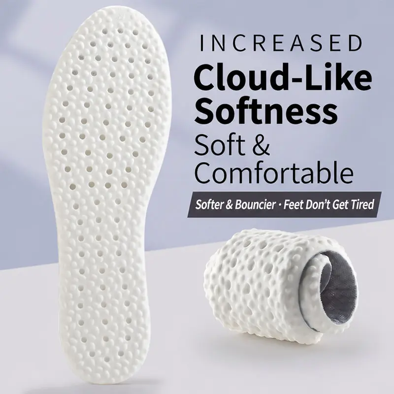 Anti-Odour Insoles & Heel Liners for Men & Women, Ultra Soft Synthetic Memory Foam Shoe Pad, Breathable for All Seasons, Shock Absorbing, Cloud Cushion Insoles & Heel Liners, Shock Absorption, Yes, Pu Material