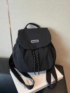 Unisex Plain Color Versatile Sporty Shoulder Bag, Large Capacity Minimalist Fashion Backpack, Stylish Everyday Carryall, Backpack For School, Travel Backpack