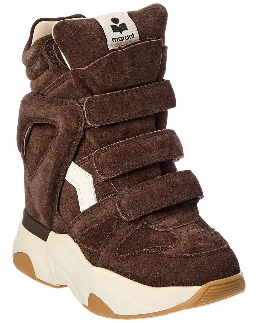 Isabel Marant Balskee Suede High-Top Sneaker