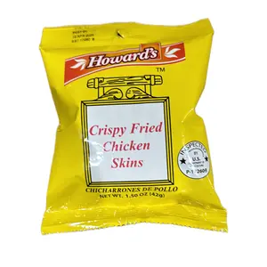 Howard's Fried Chicken Skin - Crispy Snack Savory Crunchy, 1.5 oz (42g), No Preservatives, Made with High-Quality Ingredients