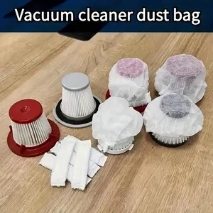 100 Pcs Disposable Vacuum Appliance Filter Bags, Fits Most Home Vacuums, Washable Replacement Filters, Easy Installation, Handheld Vacuum Accessories