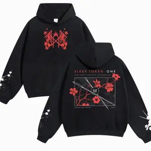 Sleep Token Unisex Hoodie/T-shirt/Sweatshirt for Autumn Winter Thick Warm Sleep Symbol Fan Style Retro Print Versatile for Ins Street Style Couples