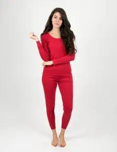 Women's Solid Red Pajamas