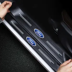 Universal Car Threshold Strips, Custom Fit Protection Decorative Trim, Ford Door Anti-Scratch Kick Proof Wear Resistant Welcome Strip, Car Door Protector