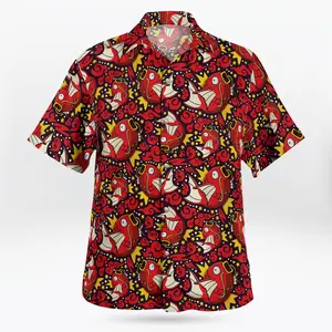 2026 Hot Hawaiian Sets PKM [FREESHIP] Fresh Summer – Youthful – Bold with the Tropi PKM Magikarp Button Up Red Hawaiian Shirt