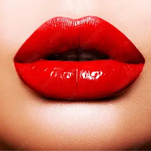 iBella Beauty Luscious Red Creme Gloss - Lightweight Non-Sticky Formula with Vitamin E Ultra Creamy Long Lasting Shine Vegan Cruelty Free Lip Gloss - Glossy Lipstick Makeup Smooth Flawless Nourishing Cosmetic