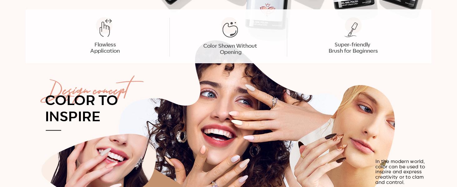 Modelones 2026 Limited Edition 6-Color Nude Gel Nail Polish Kit - Salon-Quality, 28-Day No Peel-Off, Bubble-Free, Paraben-Free, Easy Application, DIY Nail Art Set