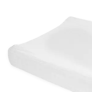 Organic Cotton Muslin Changing Pad Cover - White