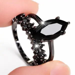 This set includes two classic black rings for women, suitable for everyday wear, outings, and parties, and makes a meaningful gift for your loved one or friends.