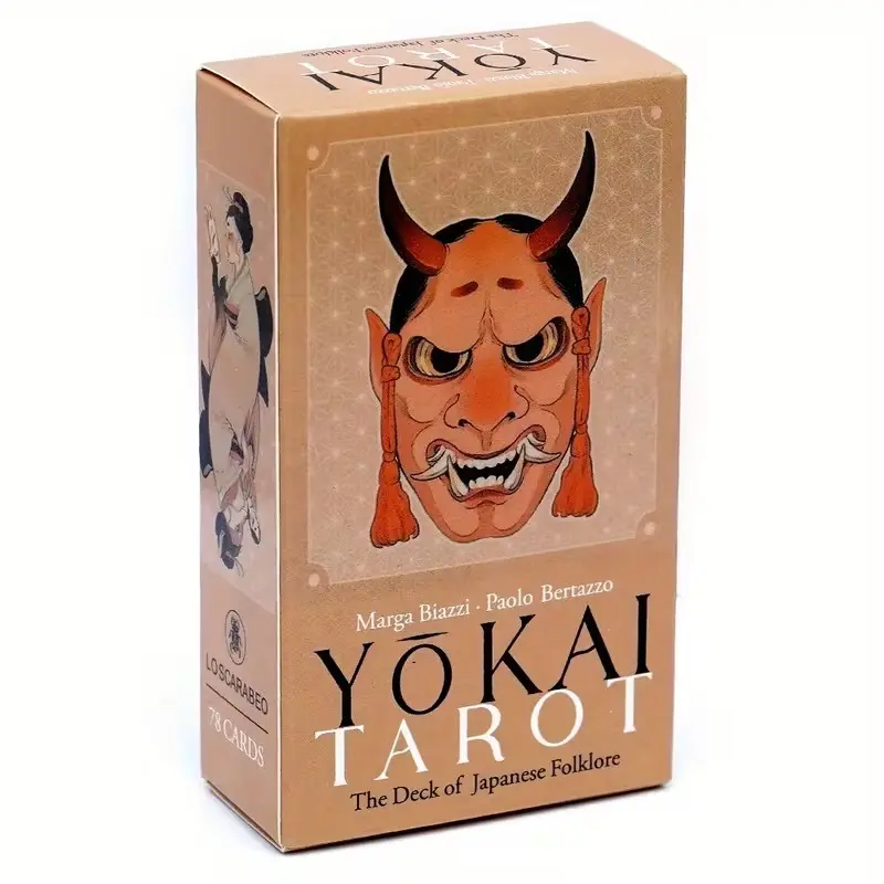 Yokai Tarot Cards, Yokai Night Parade Tarot Deck, English Language Table Game Card Set, Card Games, Available Now, Perfect for Collectors and Gamers