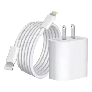 20W Fast Charging Charger with USB C to Lightning Cable, Compatible with iPhone 14/13/12/11/XR/x, Efficient Charging Solution for Apple Devices, Fast Charging Block